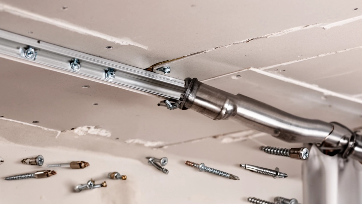 Montaż karnisza sufitowego do płyty gipsowej