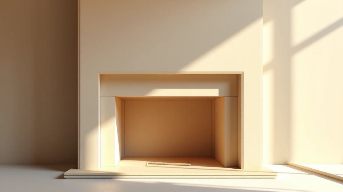 obudowa kominka z płyt kartonowo gipsowych