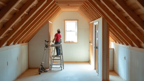 płyty karton gips na poddaszu